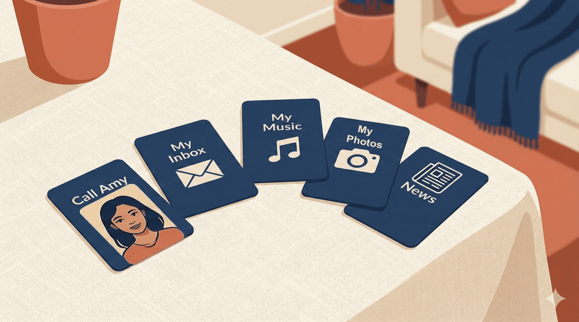 Close-up of cards spread on table